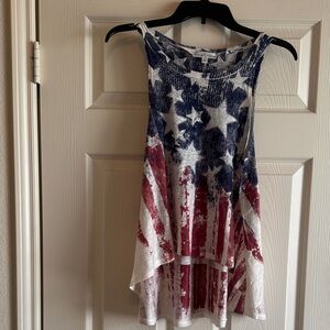 Moa Moa Blue and White Patterned Top